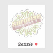 Explosion einer überraschenden Onomatopoese Aufkleber (Blatt)