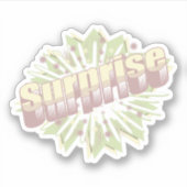 Explosion einer überraschenden Onomatopoese Aufkleber (Vorderseite)