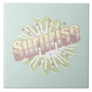 Explosion einer überraschenden Onomatopoese Fliese