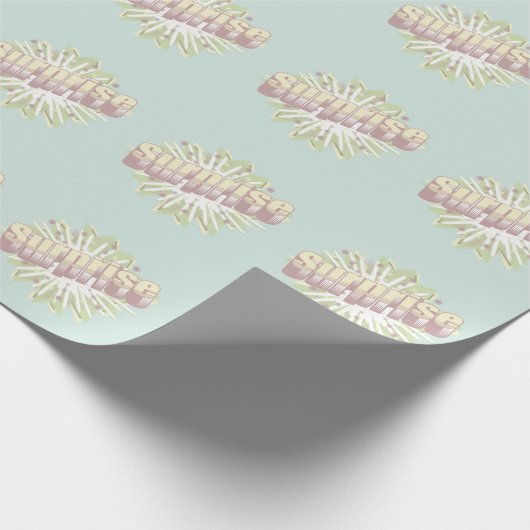 Explosion einer überraschenden Onomatopoese Geschenkpapier (Ecke)