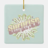 Explosion einer überraschenden Onomatopoese Keramikornament (Rückseite)