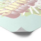 Explosion einer überraschenden Onomatopoese Poster (Ecke)