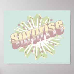 Explosion einer überraschenden Onomatopoese Poster