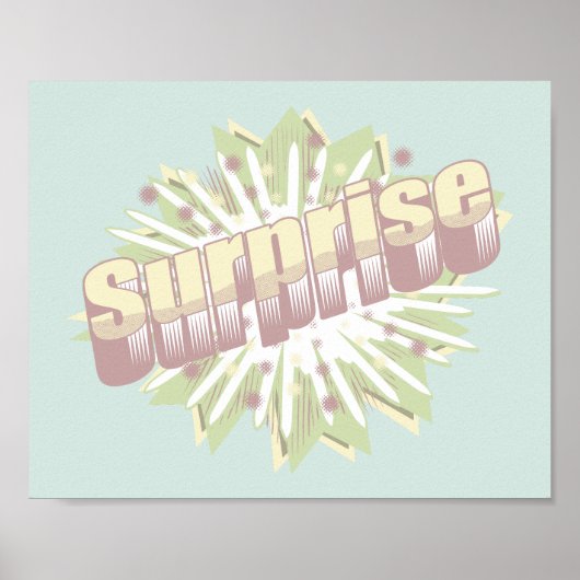 Explosion einer überraschenden Onomatopoese Poster (Vorne)