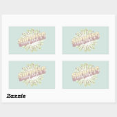 Explosion einer überraschenden Onomatopoese Rechteckiger Aufkleber (Blatt)