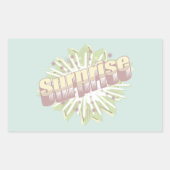 Explosion einer überraschenden Onomatopoese Rechteckiger Aufkleber (Vorderseite)