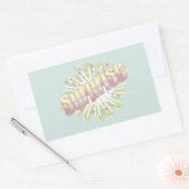 Explosion einer überraschenden Onomatopoese Rechteckiger Aufkleber (Umschlag)