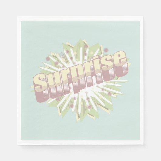 Explosion einer überraschenden Onomatopoese Serviette (Vorderseite)