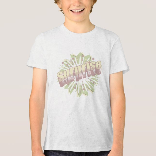 Explosion einer überraschenden Onomatopoese Tri-Blend Shirt (Vorderseite)