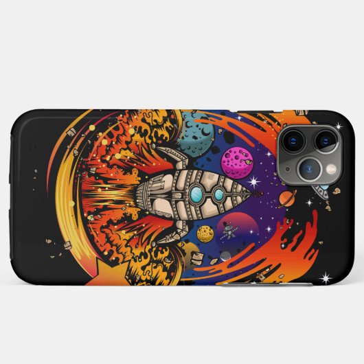 Explosion eines Raumschiffs Case-Mate iPhone Hülle (Rückseite (Horizontal))