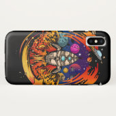 Explosion eines Raumschiffs Case-Mate iPhone Hülle (Rückseite (Horizontal))