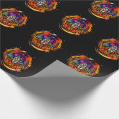 Explosion eines Raumschiffs Geschenkpapier (Ecke)