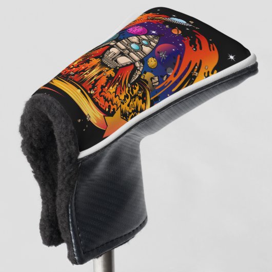 Explosion eines Raumschiffs Golf Headcover (3/4 Vorderseite)