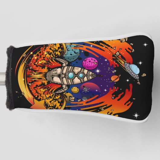 Explosion eines Raumschiffs Golf Headcover (Vorderseite)