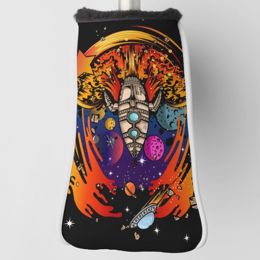 Explosion eines Raumschiffs Golf Headcover (Rotieren 90)