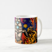 Explosion eines Raumschiffs Kaffeetasse (VorderseiteRechts)