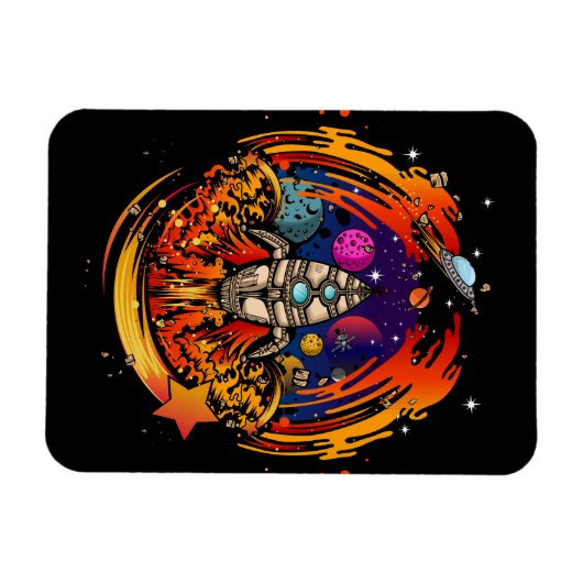 Explosion eines Raumschiffs Magnet (Horizontal)