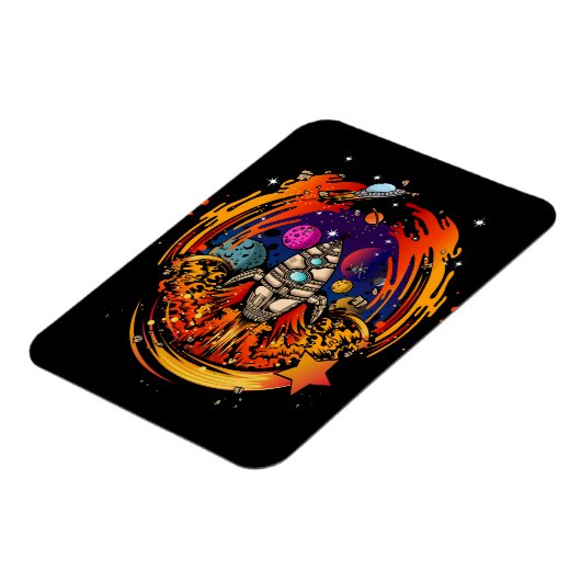 Explosion eines Raumschiffs Magnet (Linke Seite)