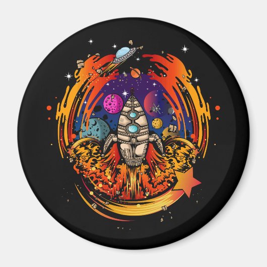 Explosion eines Raumschiffs Magnet (Vorne)