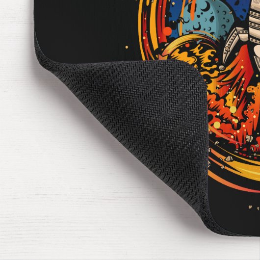 Explosion eines Raumschiffs Mousepad (Ecke)