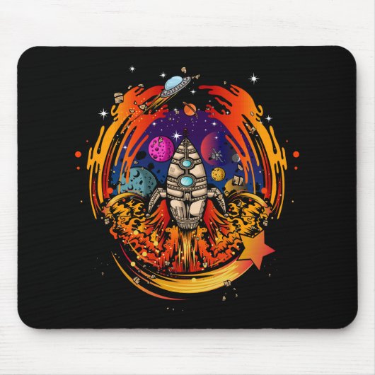 Explosion eines Raumschiffs Mousepad (Vorne)
