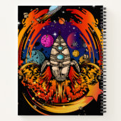 Explosion eines Raumschiffs Notizblock (Rückseite)