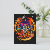 Explosion eines Raumschiffs Postkarte (Stehend Vorderseite)
