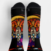 Explosion eines Raumschiffs Socken (Oben)