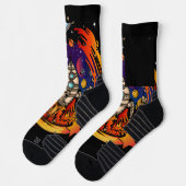 Explosion eines Raumschiffs Socken (Links)