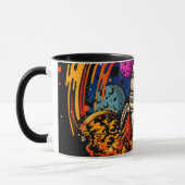 Explosion eines Raumschiffs Tasse (Links)