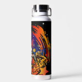 Explosion eines Raumschiffs Trinkflasche (Rückseite)