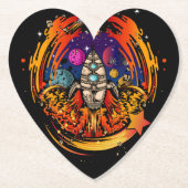 Explosion eines Raumschiffs Untersetzer (Vorderseite)