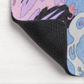 "Explosion im Weltraum" Abstrakte Kunst Mousepad (Ecke)
