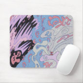 "Explosion im Weltraum" Abstrakte Kunst Mousepad (Mit Mouse)