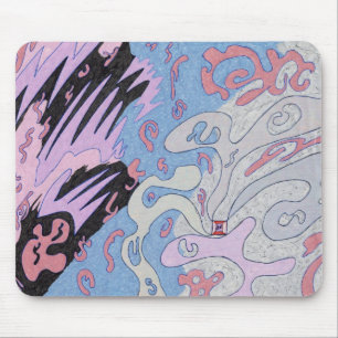 "Explosion im Weltraum" Abstrakte Kunst Mousepad