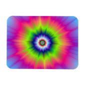 Explosion in blaugrünem und rosa Foto Magnet (Horizontal)