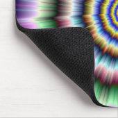 Explosion in grün und blau violetter Mousepad (Ecke)