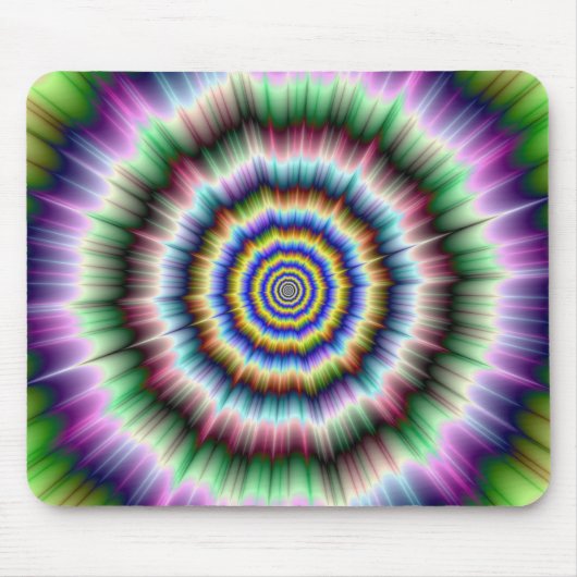Explosion in grün und blau violetter Mousepad (Vorne)