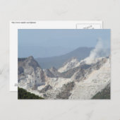 Explosion in Marmorbrüchen in Carrara, Italien Postkarte (Vorne/Hinten)