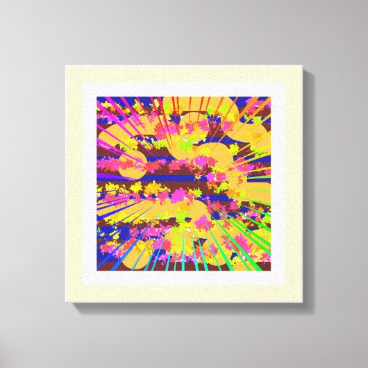 Explosion leinwanddruck (Vorderseite)