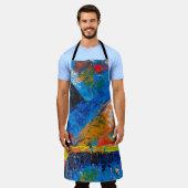 Explosion of Colors All-Over Print Apron Schürze (Getragen)