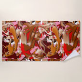 Explosion of Frozen Flavors Strandtuch (Vorderseite)