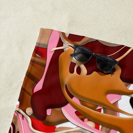 Explosion of Frozen Flavors Strandtuch (Beispiel)