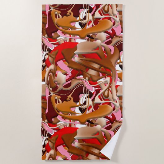 Explosion of Frozen Flavors Strandtuch (Vorderseite)