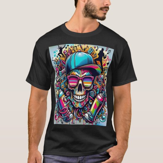 Explosion of Urban Art: The Skull of Hip-Hop T-Shirt (Vorderseite)