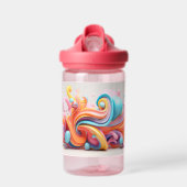 Explosion pastellfarbener Formen Trinkflasche (Vorne)