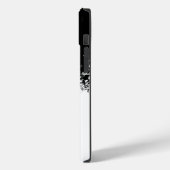 Explosion schwarz-weißer Musik Case-Mate iPhone Hülle (Rückseite / Links)