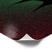 Explosion von Farben und Texten Poster (Ecke)