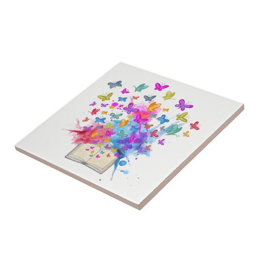 Explosion von Schmetterlingen Fliese (Seite)
