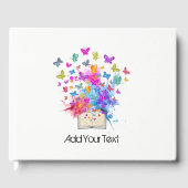 Explosion von Schmetterlingen Gästebuch (Vorderseite)